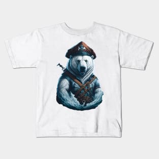 Pirate Polar Bear Kids T-Shirt